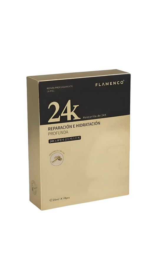 Mascarilla Reparación e Hidrtación Facial 24K Gold