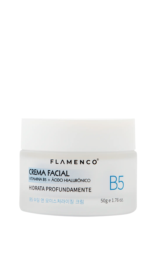 Crema Facial Vitamina B5 + Ácido Hialurónico